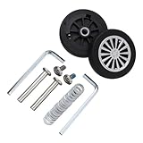 GBSONGJIN Ruedas Maleta, Ruedas para Maletas De Viaje Ruedas De Repuesto Universales Duraderas con Tornillo, Equipaje Viaje, Piezas For Maleta, Kit Reparación Giratorias, 2 Uds(56mm x 12mm-01)