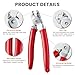 Hog Ring Pliers,Professional upholstery Hog Rings Pliers Kit,Auto Upholstery Installation Tool for Fence,animal pet cages,railings,wires,Ropes,sausage and Meat Casings(Bent Hog Ring Plier)