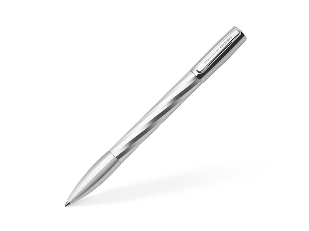 Porsche Design P3145 P3140 Shake Kalem Uzun Krom Tükenmez Kalem Gümüş