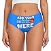 Custom Panties for women Text for Customization Personalized Sexy Funny Briefs Underwear Customized Briefs Underwear with Photo Personalized Gifts for Lover Wife Anniversaries Medium Blue
