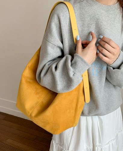 Slouchy Suede Hobo Bags Women Underarm Shoulder Bag Trendy Crescent Crossbody Purses Cute Travel Work Tote Handbag 20253