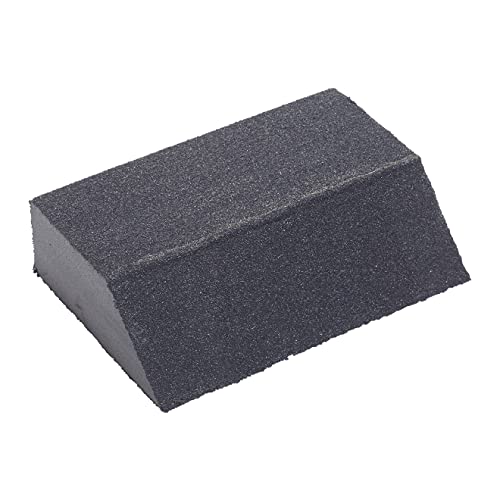Fit For The Job Bloc de ponçage flexible coudé de qualité moyenne/grossière pour le ponçage du bois, des meubles, du métal, du plâtre pour l'amélioration de la maison, la décoration et plus encore Cover