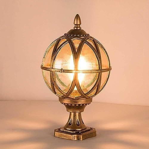 Lanterne colonne classique étanche IP65 pour résoudre le manque d'éclairage des allées et des clôtures