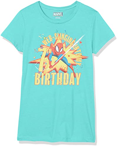 T-shirt Marvel Spider-Girl 7 ans bleu turquoise taille S pour anniversaire