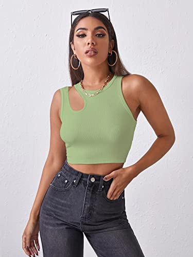 Image of Shasmi Women's Striped Slim Fit Crop, Ribbed, Stylish Tank Top, Soft and Comfy Fabric has Some Stretch