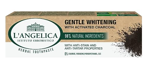 L'Angelica Gentle Whitening Toothpaste Con Carbone Attivo, 75 Ml, A Lungo Termine