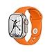 DONEGANI SB per Cinturino Apple Watch 40mm 44 mm 46mm 42mm 45mm 41mm 38mm 49mm Se Ultra 2 Serie 10 9 8 7 6 5 4 3 Band Bracciale Sport Silicone, Arancione immagine