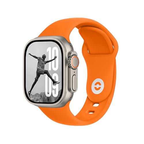 【 DONEGANI 】 Cinturino per Apple Watch (Ultra 2 49mm), (Series 10 46mm), (S9/8/7 45mm), (S6/5/4 44mm SE), (S3/2/1 42mm) per uomini e donne, circonferenza polso 175mm-215mm.