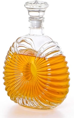 Image of European Style Glass Decanter Storage Container for Liquor, Whisky, Vodka, Scotch, Wine, Rum, Brandy, Champagne, Tequila, Juice (STRIP700)
