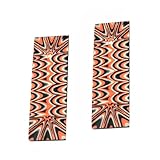 SICODA G10 Griffmaterial, Messermacher-Zubehör, individuelles DIY-Werkzeug von Micarta-Messergriff, Materialplatte, 2 Stück (Orange und Schwarz)