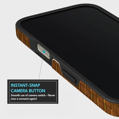 Image of MILLION CASES Back Cover Case for iPhone 15 Pro Scratch Resistant Anti-Slip Polycarbonate Shockproof Protective Durable Artisan Grid Crystal Case for Men & Boys(Maroon)