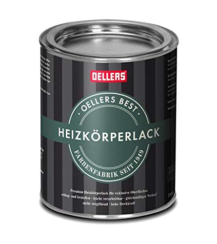 Preisvergleich Produktbild OELLERS Premium Heizkörperlack / Vergilbungsschutz / glänzend / temperaturbeständig / beste Ergebnisse für exklusive Oberflächen, 1 Liter, RAL 7016 Anthrazit