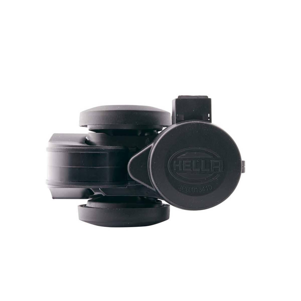 HELLA Bocina CA26 12V 115dB (A) Rango de frecuencia 520/660Hz sonido agudo electroneumático, Color de carcasa negro , Cantidad 1, 3PB 013 410-091