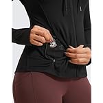 CRZ YOGA Butterluxe Hooded Athletic Jackets for Women - Full Zip Track Casual Tops with Thumb Holes Pockets - Image 5
