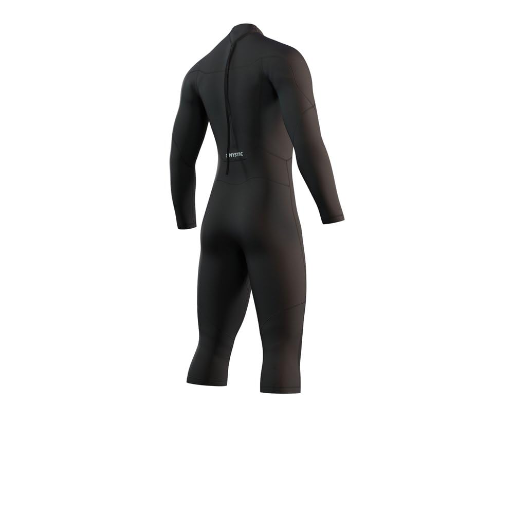 Mystic Brand 3/2mm Back-Zip Shortleg Flatlock Wetsuit 2021 - Black 210313 XS