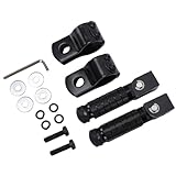 HELEVIA M8 Motorrad-Fußrastenanlage, Fußrasten aus Aluminiumlegierung mit 90-Grad-festem, Faltbarem Design und Rutschfester Rändelung, für Fahrrad, ATV, UTV, Go-Karts