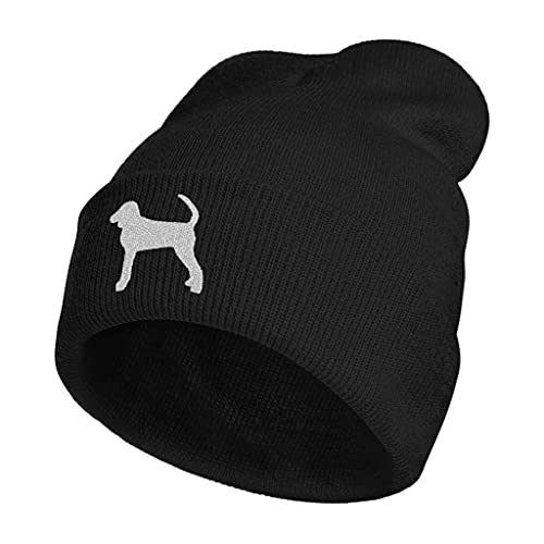 Image of Embroidery Goth Beanie Knit Hats for Men & Women, Embroidery Winter Hats Skull Cap