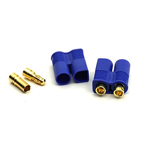 10 Pairs EC3 Battery Connector Plugs,3.5mm Banana Plug Female Male Bullet Connector RC ESC LIPO Battery Electric Motor Airplane Quadcopter Parts DIY