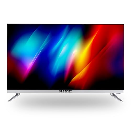 Image of SPEEDEX 32 inches Frameless HD Ready Smart LED TV, Silver Stand