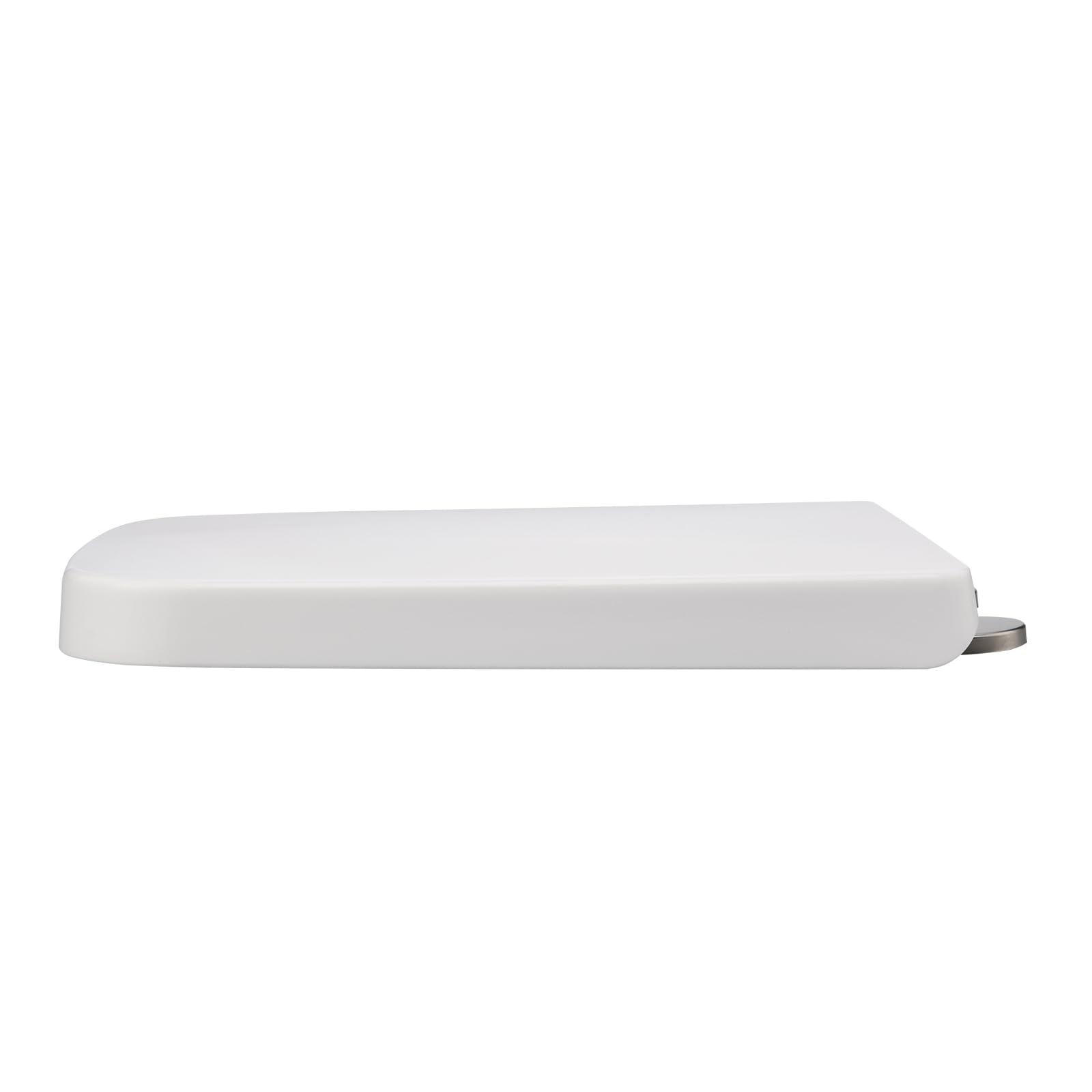 Deska Sedesowa Pokrywa Sedesu Nakładka na deskę sedesową Powolne Zamykanie Łatwa Instalacja Uniwersalny Biały PP 42-48 Cm X 34 Cm z Zaokrąglonymi Narożnikami Ciche Zamykanie do