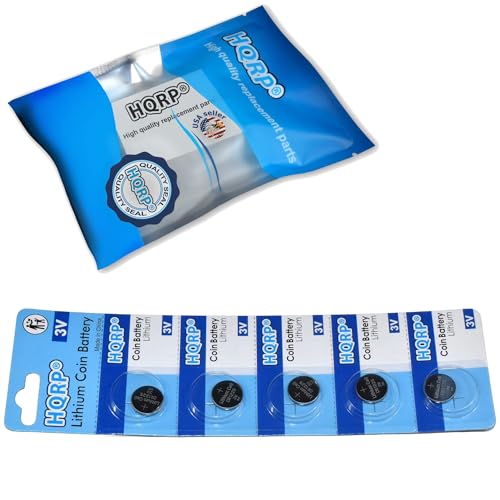 Batería HQRP 5-Pack compatible con termómetro digital miniatura 2
