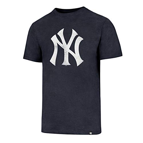 High Quality 47 Brand MLB New York Yankees Knockaround Club T-Shirt, Navy, Medium Uomo