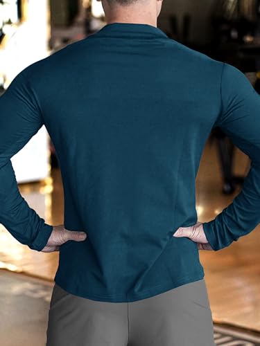 Image of Noble Monk Men's Active wear Regular Fit T Shirt |Full Sleeves |Casual T-Shirt for Men