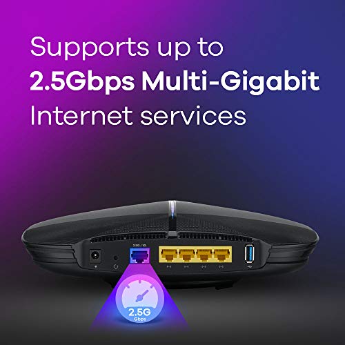 Zyxel Armor G1 Multi-Gigabit Ac2600 Wifi Router - Large Home Coverage. 1 X 2.5Gbps Wan Port, 4 X Gigabit Ethernet Ports, 1X Usb3.0 Port. Openvpn And Wpa3 [Nbg6818] #TOP5