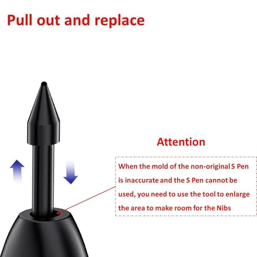 Sounce Stylus Pen Nib Replacement Nibs for Samsung S Pen Refill Tool Set Compatible with Spen Tab S6 S7+ Lite Note10 Note20 Nib Tip (Stylus Pen Not Included) - Black Sounce Stylus Pen Nib Replacement Nibs for Samsung S Pen Refill Tool Set Compatible with Spen Tab S6 S7+ Lite Note10 Note20 Nib Tip (Stylus Pen Not Included) - Black