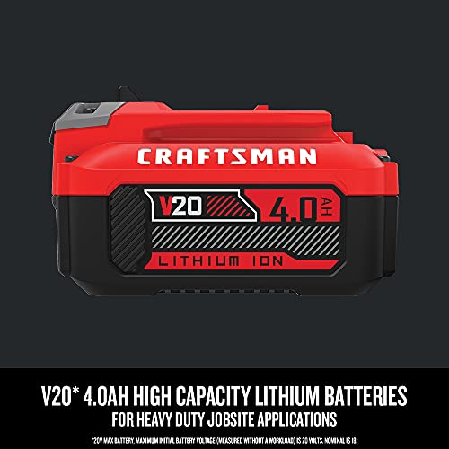 Image of CRAFTSMAN V20 Lithium Ion Battery, 4.0-Amp Hour (CMCB204)