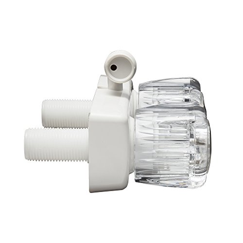 image for Dura Faucet DF-SA100A1-WT RV Shower Faucet Valve Diverter with 2-Knobs