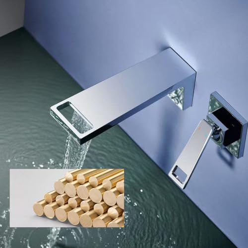 Robinet mitigeur encastré anti-éclaboussure avec jet cascade