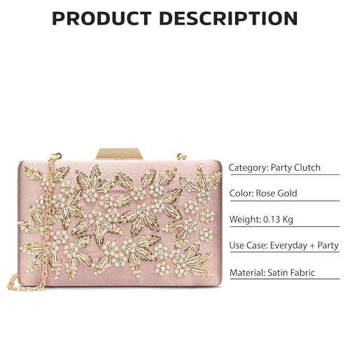 Image of Lavie Signature Women's Ogden Embroyidery Handle Framed Clutch|Ladies Purse |Gift For Women