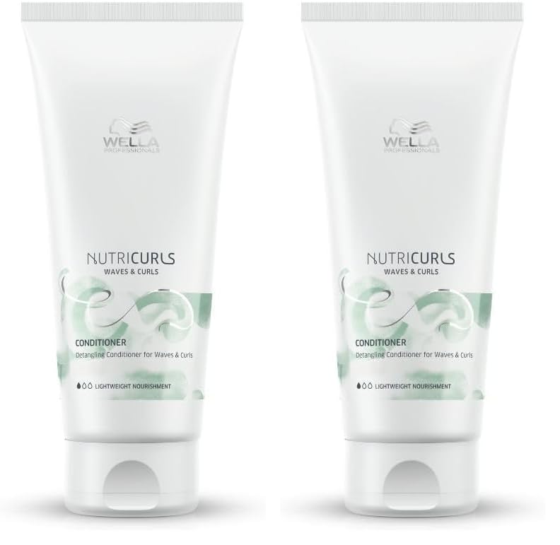 Image of Wella Professionals Nutricurls Detangling Conditioner for Waves & Curls 200ml (Pack of 2)