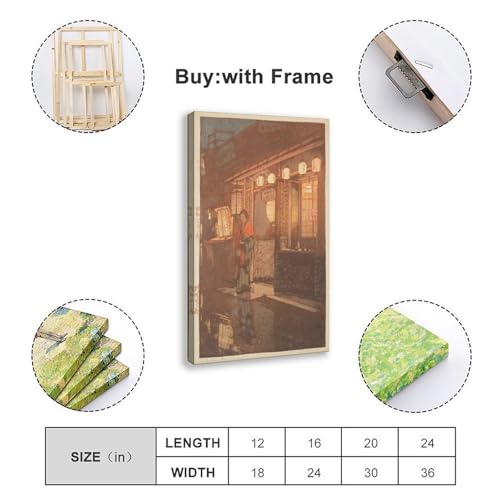 Impression Hiroshi Yoshida A Little Restaurant cadre déco cadeau - 2