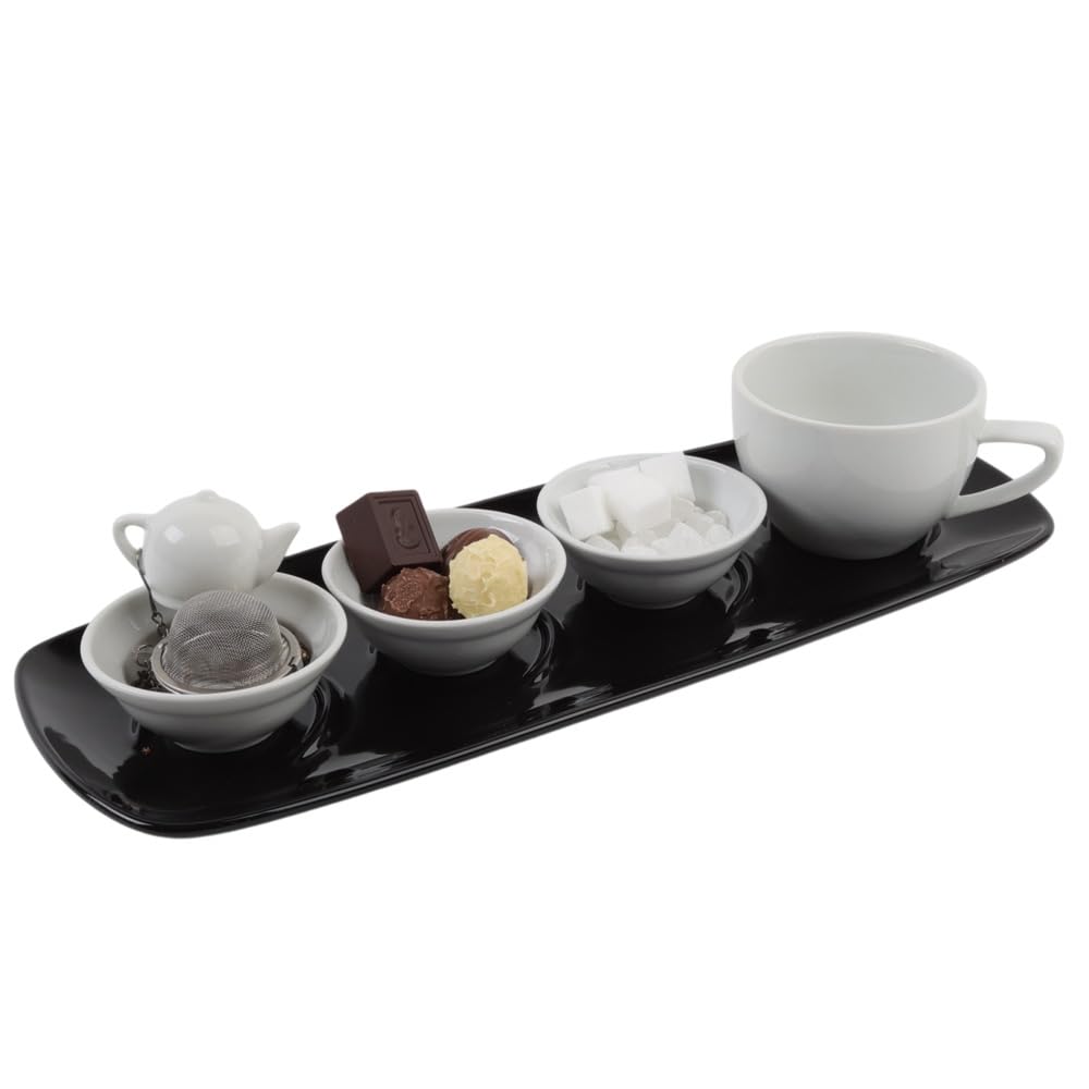Holst Porzellan Juegos de vajilla, Porcelana, Blanco, tee-Melange 6-tlg. Conform 0,24 l