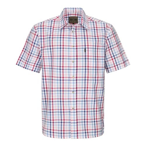 Walker and Hawkes - Men's 100% Cotton Short Sleeve Canterbury Country Shirt