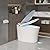 DeerValley Tankless Toilet with Bidet Built in Chair Height One Piece Smart Bidet Toilet 1.28GPF Auto Flush,Foot Kick,Blackout Flush,Remote Control Modern Toilets for Bathrooms DV-1S0019R