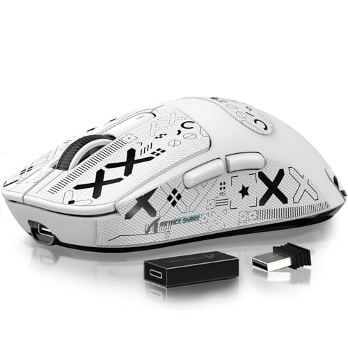 Souris de jeu sans fil blanche X3 Pro pour sessions de gaming intenses à la maison