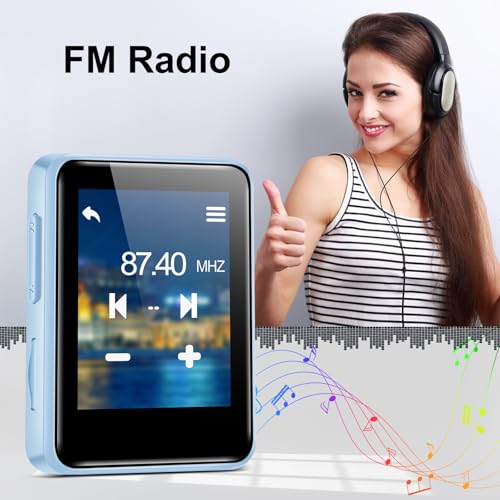 image for woolynew 32GB MP3 Player with Bluetooth, 1.8 inch Screen, with FM Radi