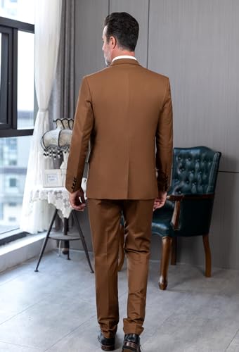 Image of 3 Pieces Business Mens Suit Notch Lapel Blazer Formal Wedding Groom Pants Tux Vest Tuxedos