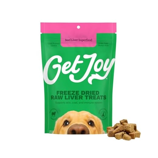 Get Joy Freeze Dried 100% Beef Liver Dog Treats, 4oz | Single Ingredient Organ Meat, High Protein Raw Dog Food Topper, Snack & Training Rewards | Grain Free, Gluten Free, Filler Free