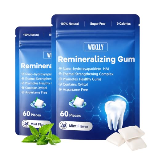 Image of WGKLLY Remineralizing Gum with Xylitol,Sugar-Free Mineral Gum 120 Pcs