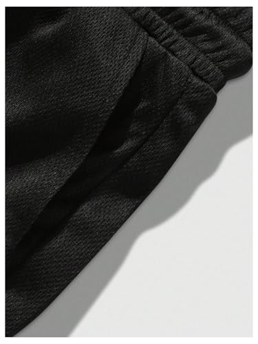 Floerns Men's 2 in 1 Running Shorts Cross Print Athletic Gym Workout Shorts with Compression Liner3