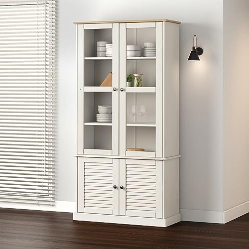 WEMYUFURN Vitrina VIGO Blanco 85 x 35 x 170...