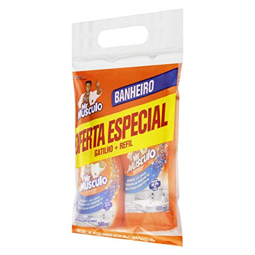Mr. Músculo Kit Desinfetante Banheiro Mr Músculo 500Ml Borrifador + Refil 400Ml