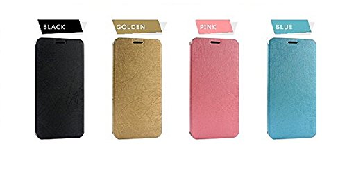 Image of Heartly Premium Luxury PU Leather Flip Stand Back Case Cover for Micromax Yu Yureka /Yureka Plus Cyanogenmod - Gold