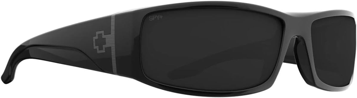 Spy Optic Cooper Sunglasses Gloss Black with Happy Gray Polarized Lens + Case