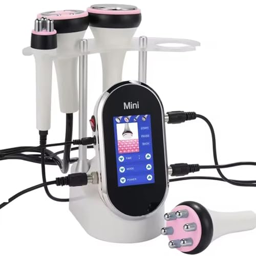 4 in 1 Radiofrequenza Cellulite 40k Massaggiatore Anticellulite Macchinario Radiofrequenza Corpo per Dimagrire Professionale per la bellezza del viso addome, glutei e cosce