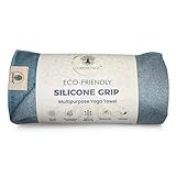 Non Slip Hot Yoga Towel for Yoga | Machine Washable Yoga Towel with Silicone Grip, Quick Drying & Super Absorbent | Multi-Purpose Performance Mat 26.5'' x 72'' | Perfect Yoga Gift for Women & Men